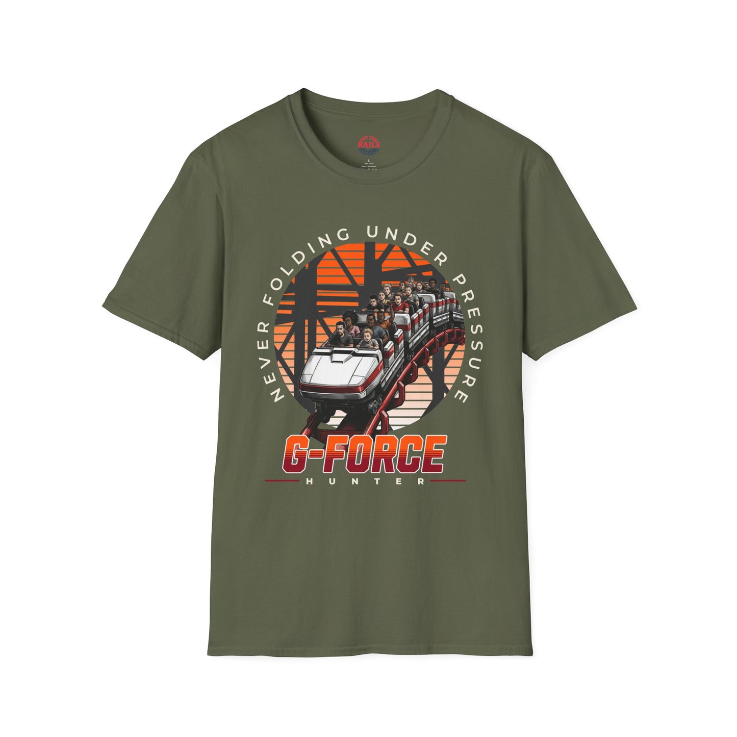 G-Force Hunter Roller Coaster T-Shirt | Never Folding Under Pressure