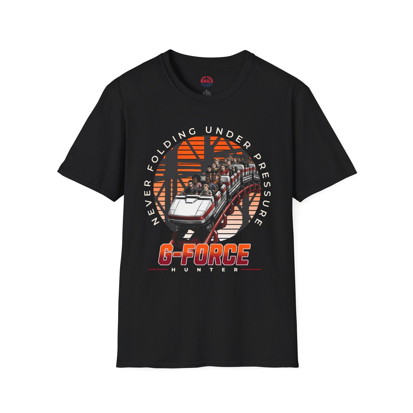 G-Force Hunter Roller Coaster T-Shirt | Never Folding Under Pressure